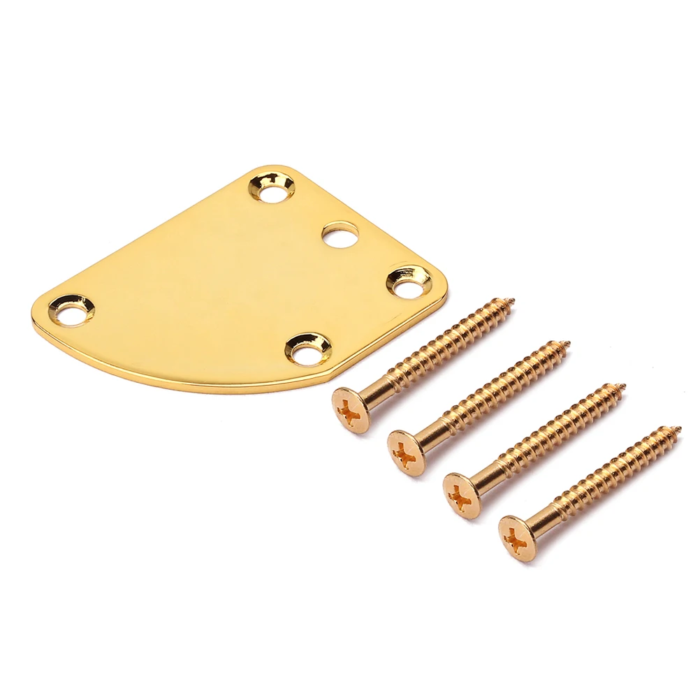 

Bass Guitar Accessories Reinforcement Board Neck Plate Connecting Metal Golden Joint