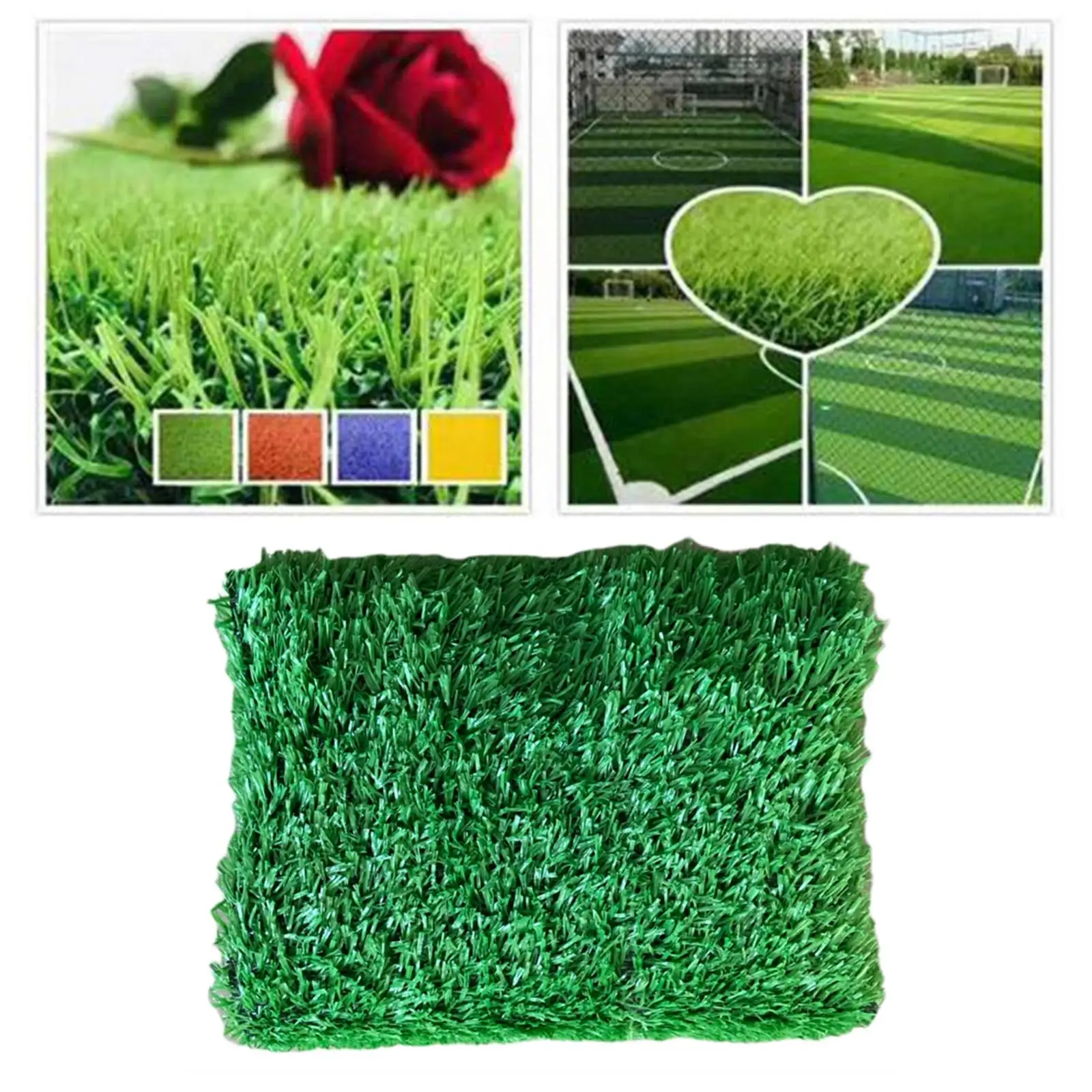 Multi-use Artificial Grass Turf Garden Synthetic Green Lawn Entrance Carpet