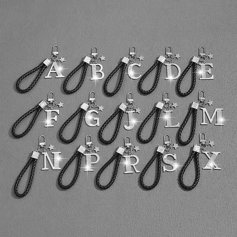 New‑style trendy personalized keychain, gorgeous creative high‑end woven rope car ornaments for men, women and couples
