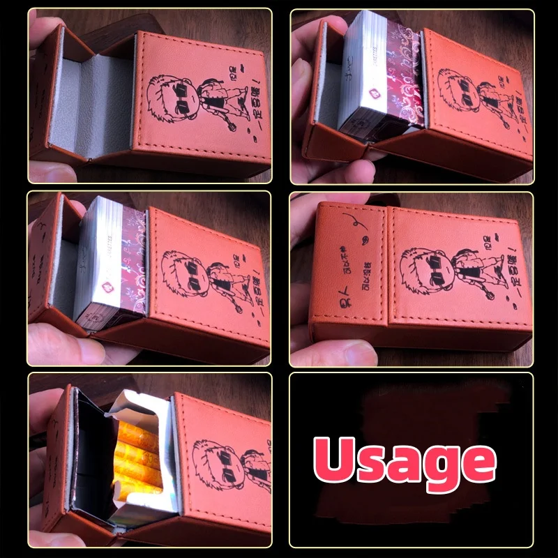 

Leather Cigarette Case Sleeve Creative Storage Box for Normal Cigarettes Pocket Smoke Box Smoking Accessories Portable Slim