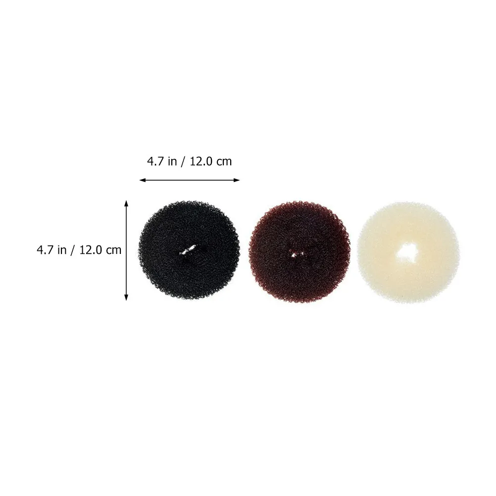 12Pcs Hair Bun Maker Elastic Ring Kit – No-Pull Ponytail & Updo Styling Tool for Daily Use and Parties