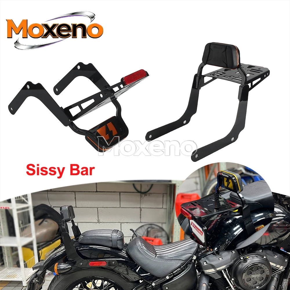 Passenger Short Backrest Motorcycle Rear Sissy Bar Back Rest Sissybar For Harley M8 Softail FLDE FLSL FXBB FXBBS FXST 2018-2025