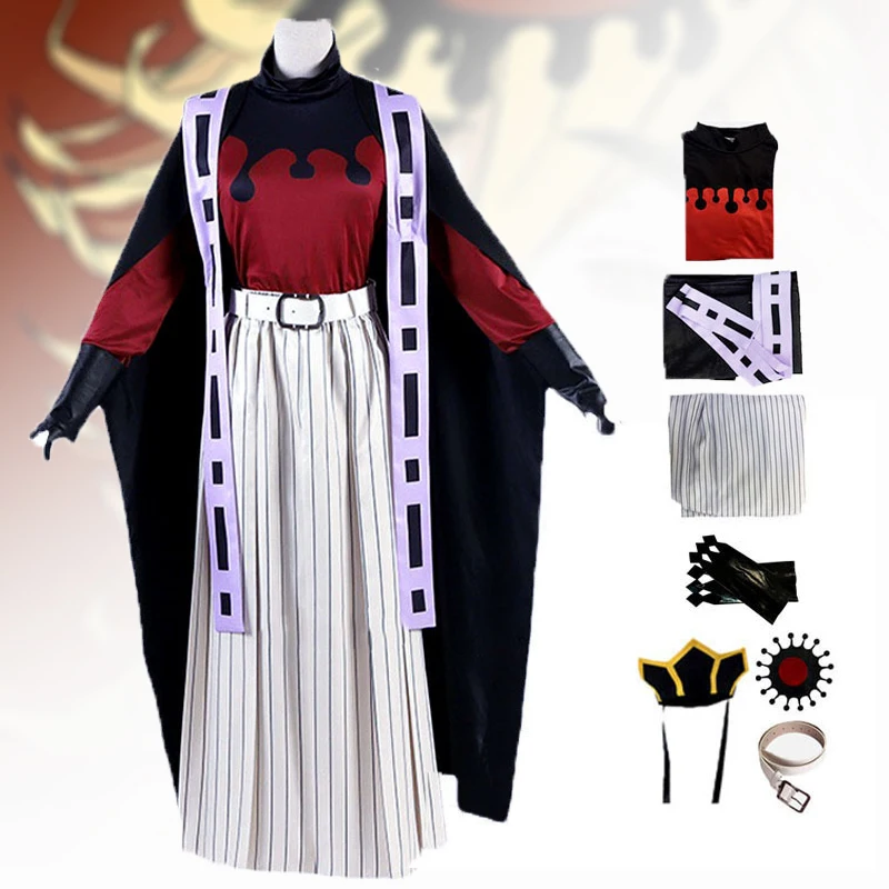 

Anime Cosplay Demon Douma Cosplay Costume Juuni Kitsuki Kimono Fan Sets Kimetsu No Yaiba Outfit Halloween Costumes for Men Women