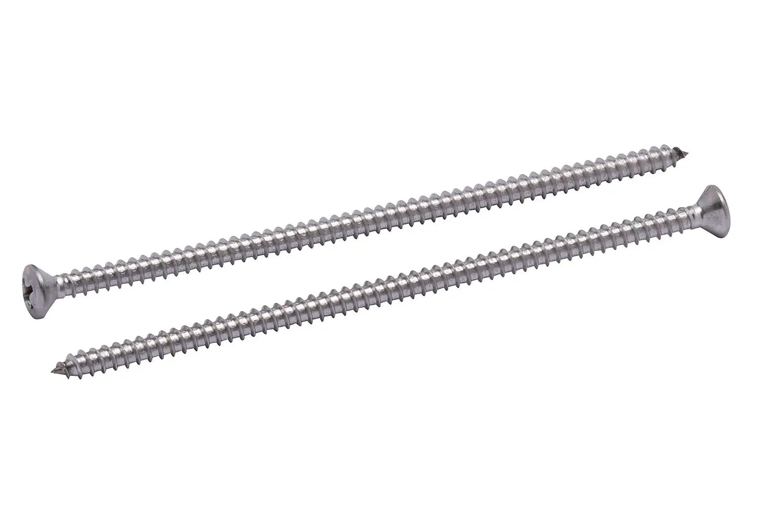 No. 8 x 4 Stainless Oval Head Phillips Wood Screw, (25 pc), 18-8 (304) Stainless Steel Sheet Metal Screws, Type A, Customized