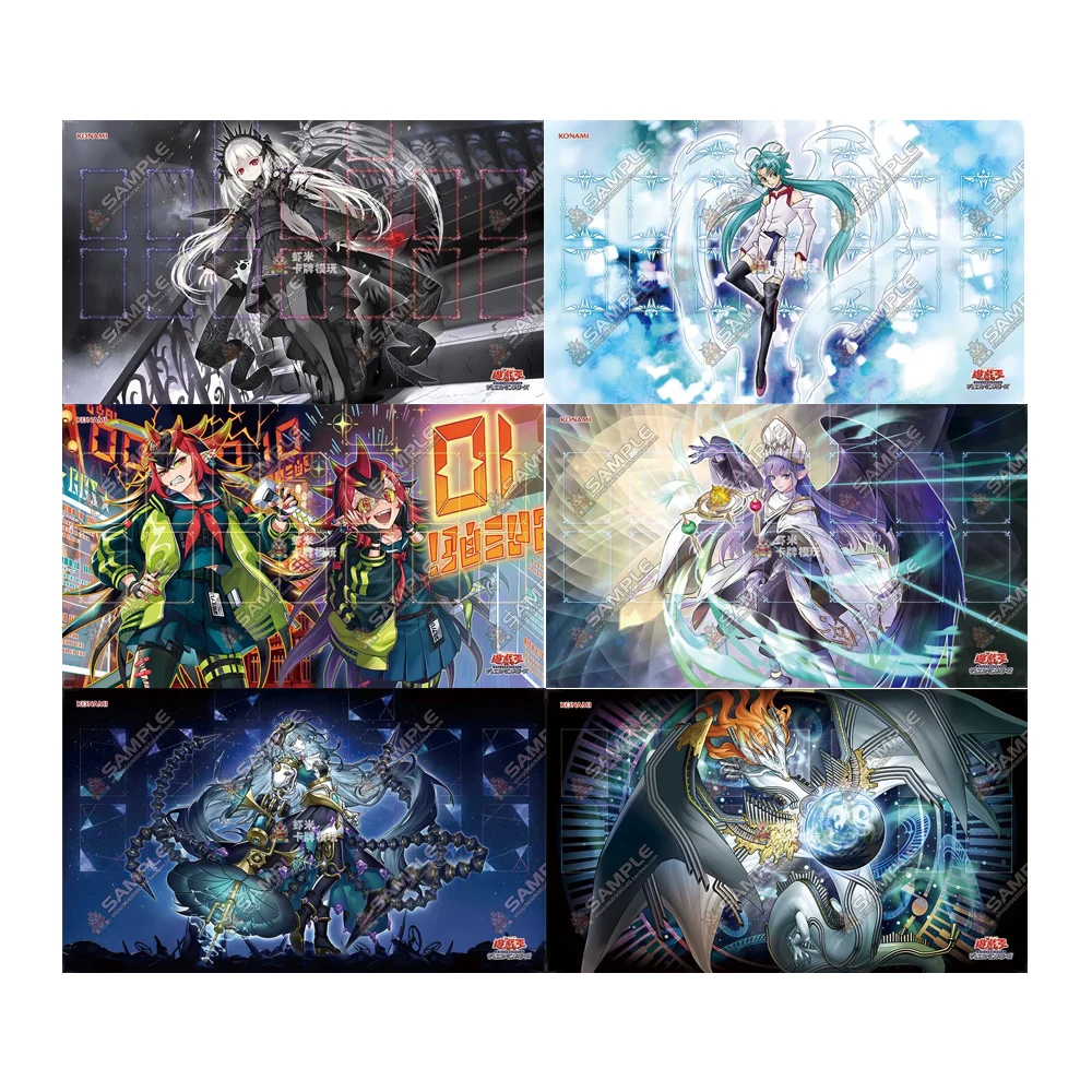600X350X2Mm Diy Yu-Gi-Oh! Effect Veiler Card Battle Mat Primordial Goddess Single-Player Board Game Card Duel Mat Gift Toy