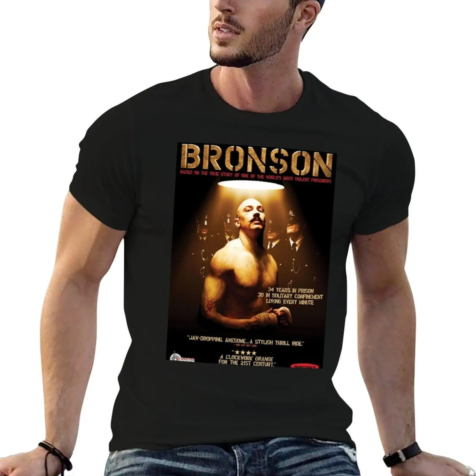 

BRONSON Movie Poster T-Shirt t shirts for man cotton funny t shirts for man cotton soft T-Shirt