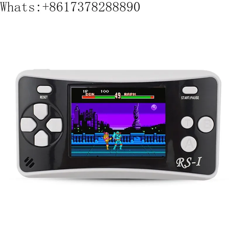 2.5 inch color screen handheld game console Built-in classic retro vintage games AV Plug and play connect TV Gamepad joystick