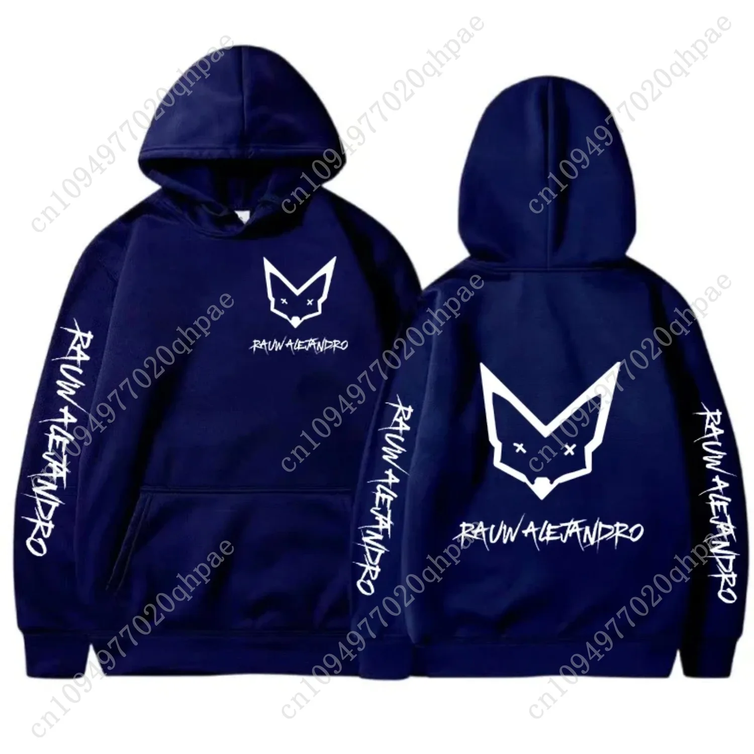 Rauw Alejandro هوديي الرجال والنساء Harajuku البلوز الشارع ارتداء للجنسين الخريف/الشتاء أفخم سترة ذات علامة تجارية دافئة