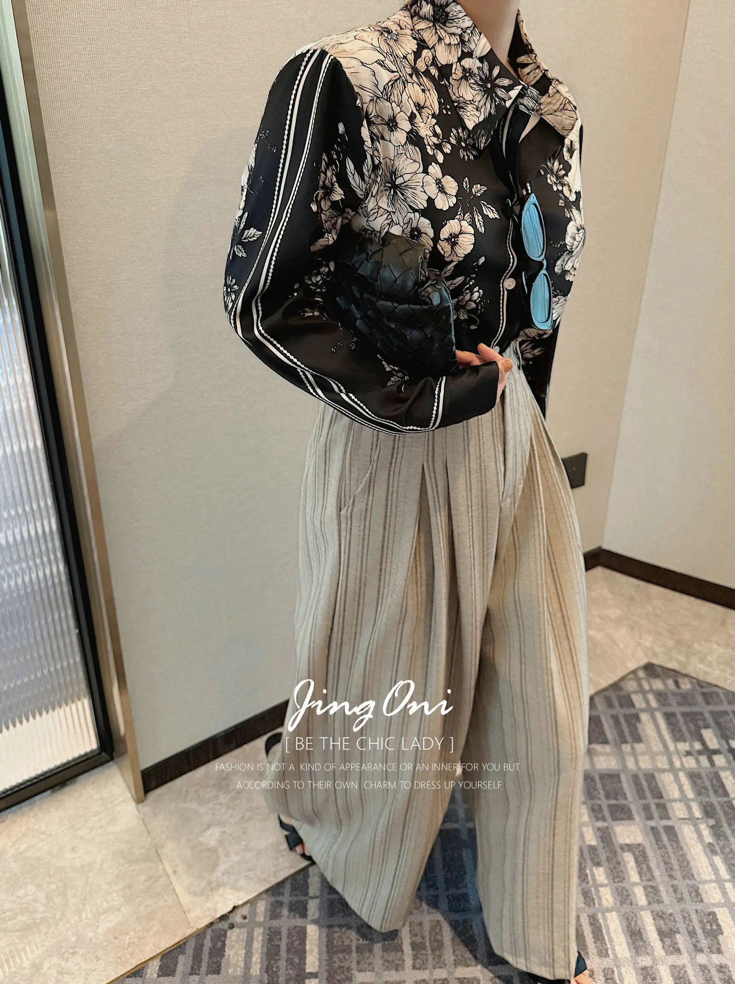 

Floral Satin Shirt Blouse Tops Y2K Woman Clothing 2025 Autumn Stylish Long Sleeve Korean Fashion Style Vintage Elegant New Black