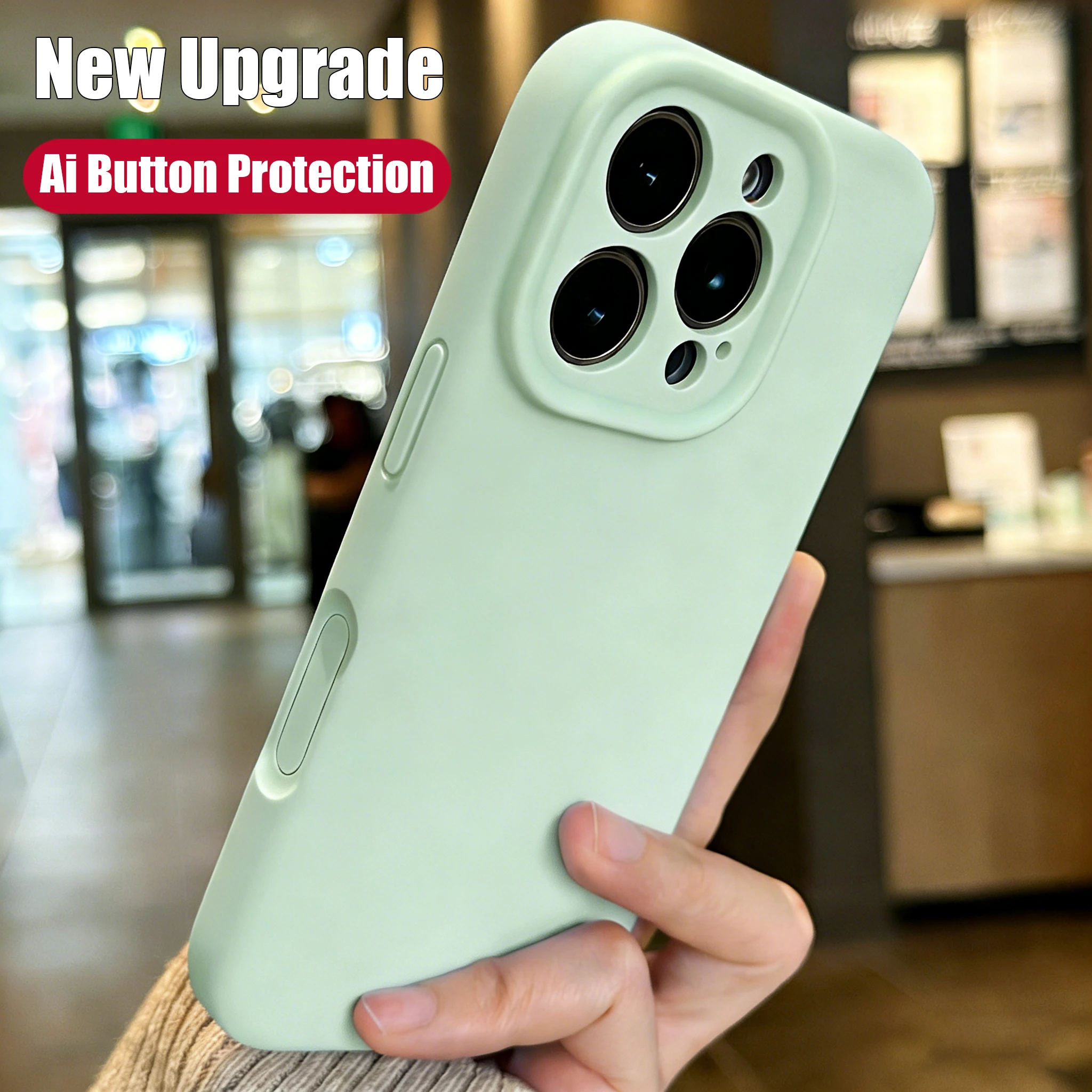 Luxuriöse, einfarbige, matte, weiche Hülle für iPhone 18 17 16 13 12 11 Pro Max Plus 17 Air Kameraobjektivschutz stoßfeste Rückabdeckung