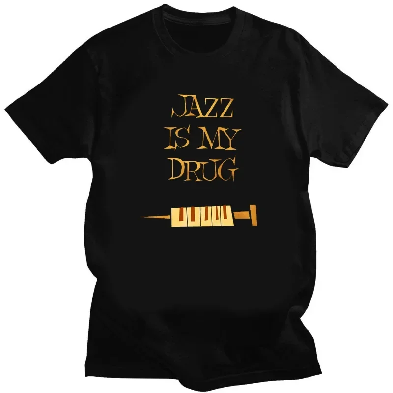 Jazz Snare Piano Music Band T Shirt Musician Saxophone Trumpet Musical Instrument Funny Tee for Men Women Casual Streetwear Tops