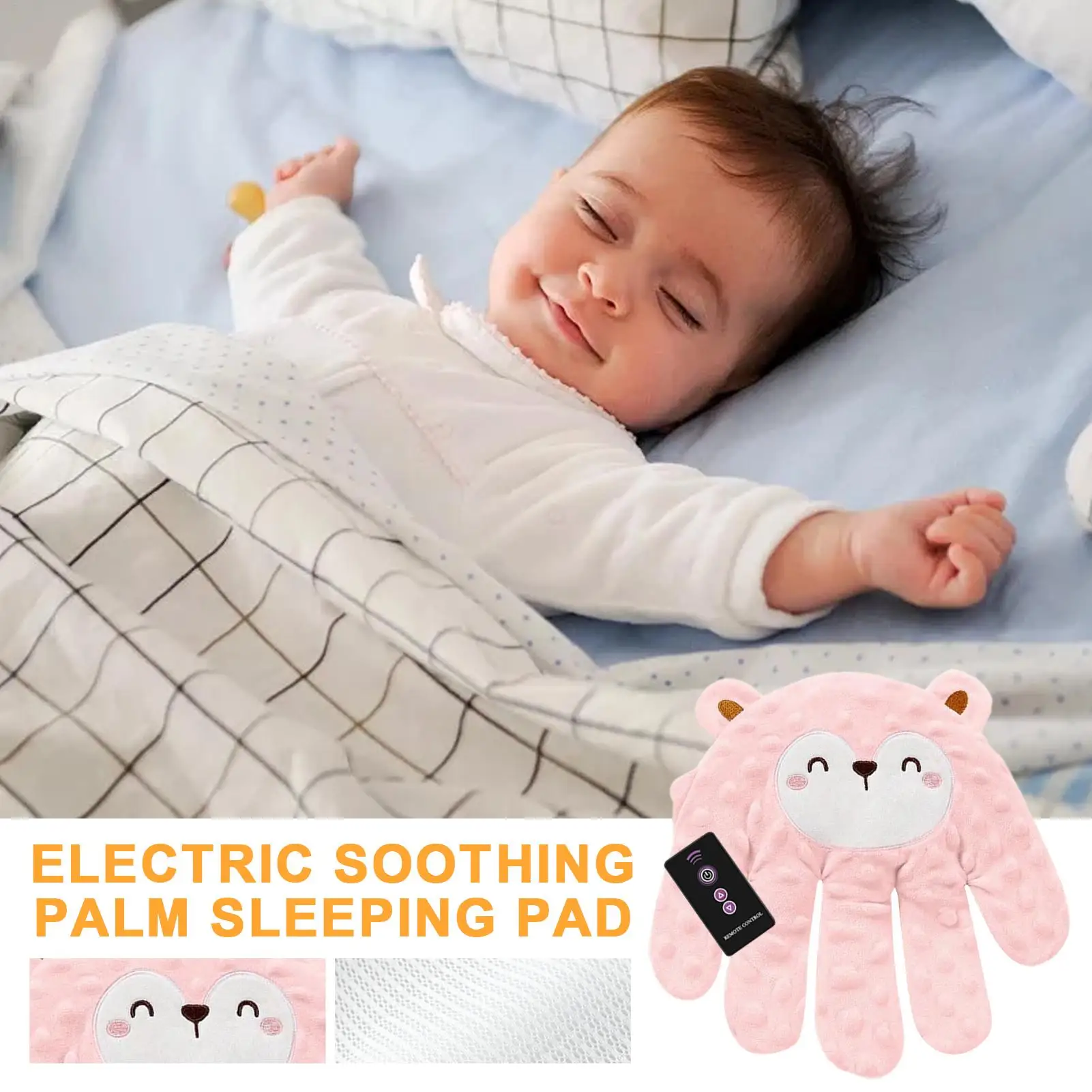 Baby Patter Baby Sleep Patting ของเล่นจุกนมหลอกของเล่นแบบโต้ตอบอัตโนมัติ Startle ป้องกันหมอนปาล์มสําหรับเด็กวัยหัดเดิน Sleeping