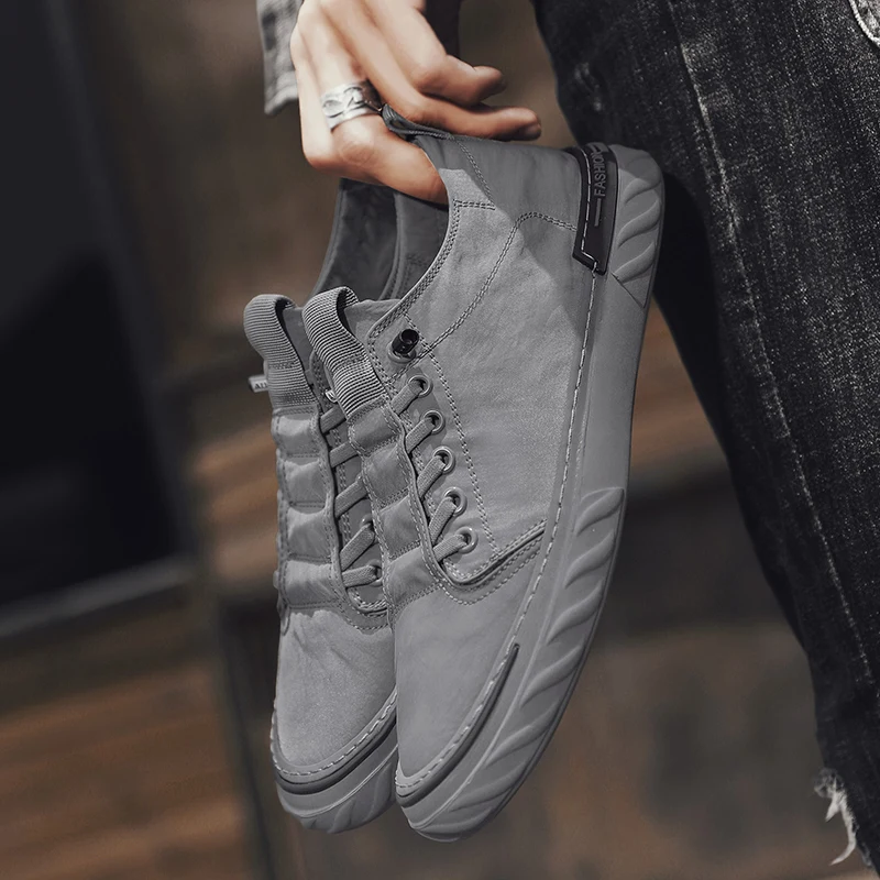 2023 nuevas zapatillas altas, zapatos informales para hombre, zapatos cómodos de lona para hombre, zapatos planos ligeros para correr para hombre,