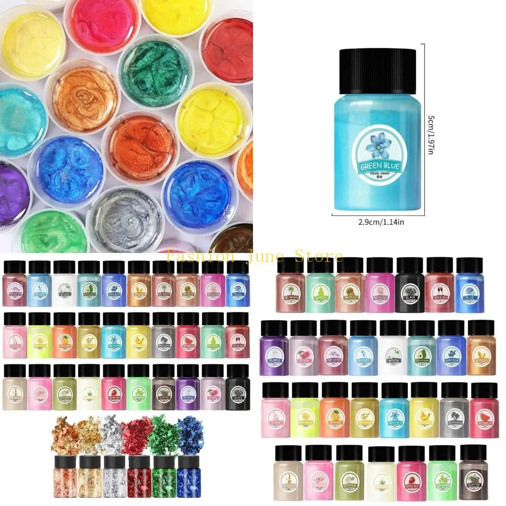 

N5KA Gold Foil Flakes for Nail Art and Resin Crafts Dazzling Foil Paper Sparkling Gold Silver Flakes for Craft Enthusiasts