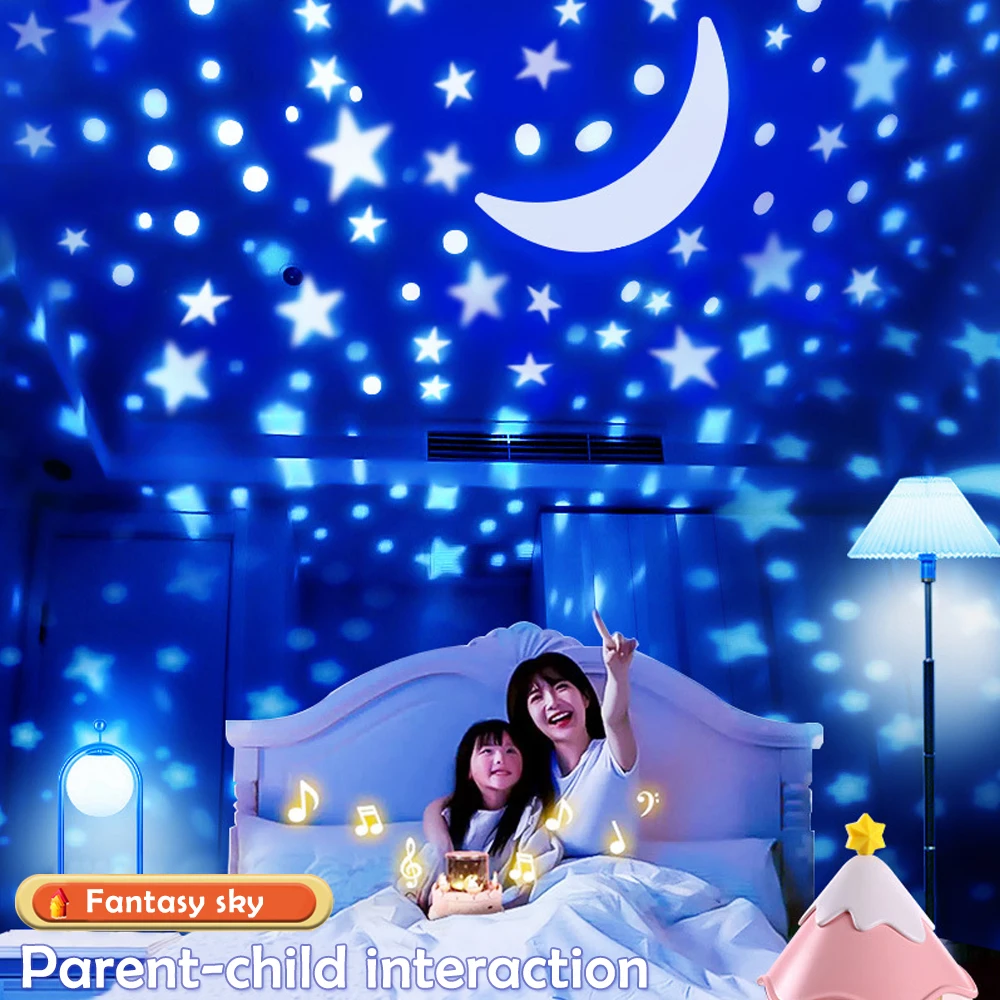 21 Sets of Films Projector Night Lights for Kids Star Ocean Projection Light with 360° Rotating for Birthday Room Decor