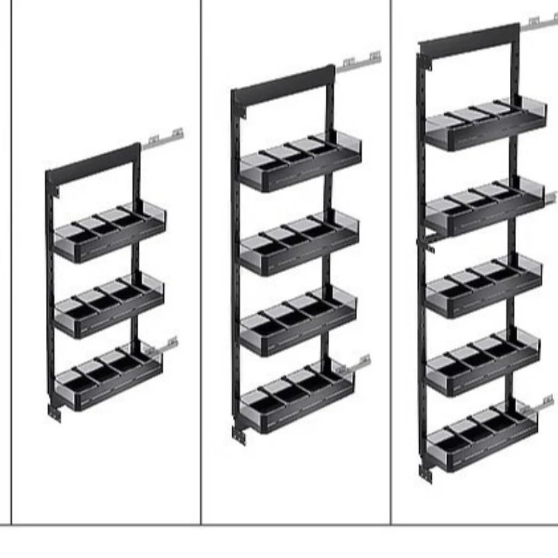 

Big monster high cabinet pull basket narrow cabinet refrigerator side pull basket extremely narrow kitchen snacks