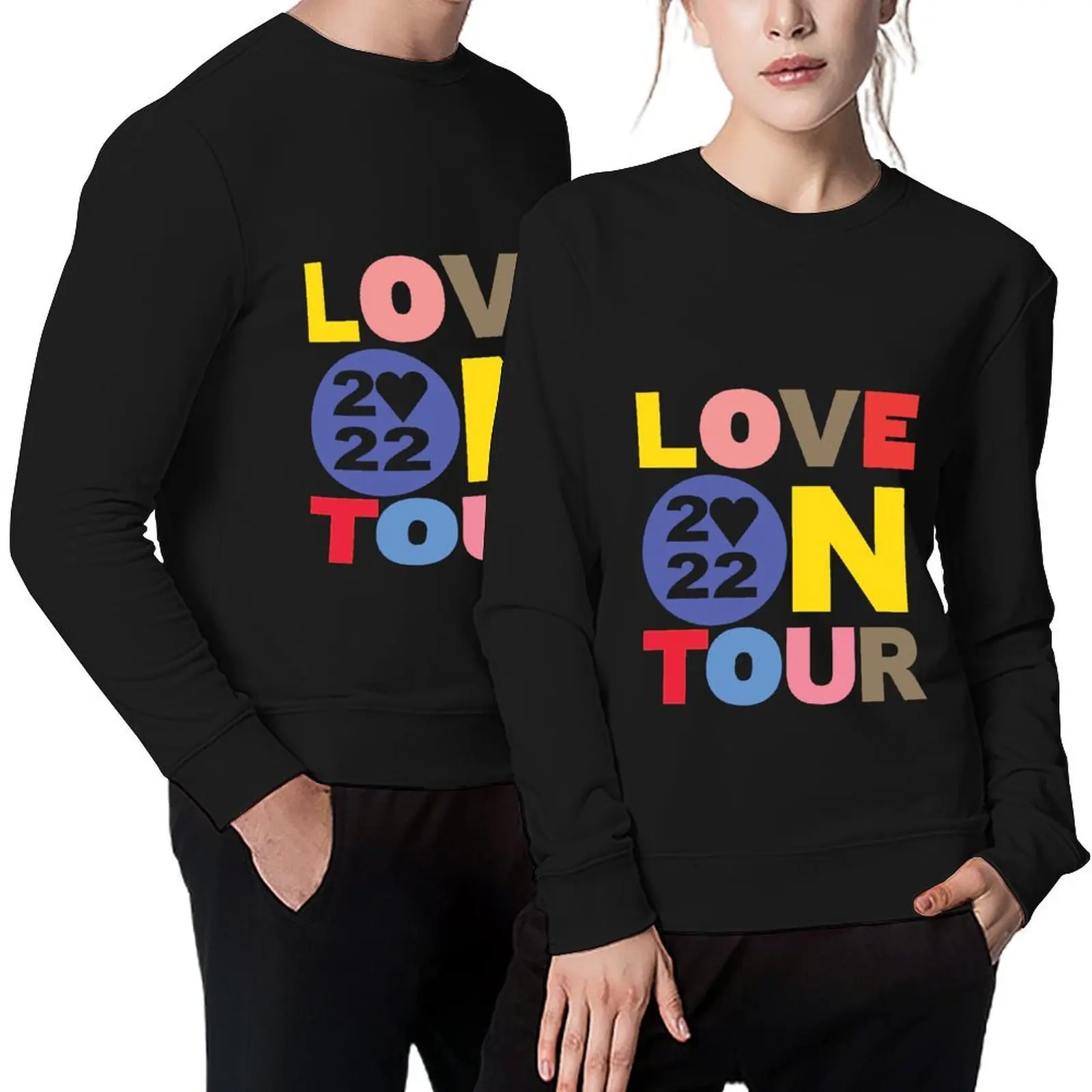 

LOVE ON TOUR 2022 Pullover men wear men's sweat-shirt set japanese style tracksuit men sweatshirt