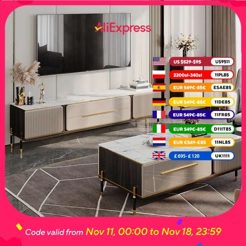 

Роскошный шкаф для телевизора в гостиной, современный напольный шкаф для монитора, домашний ящик Meuble TV, роскошная современная мебель для дома