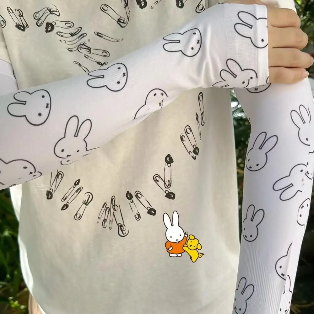 

Miffy Солнцезащитные рукава для лета Свободные и длинные, устойчивые к комарам, устойчивые к ультрафиолетовому излучению, дышащие велосипедные рукава и ледяные рукава