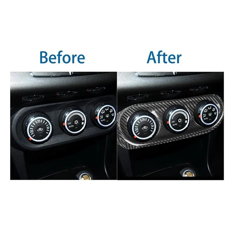 AB16-AC Panel Gauge Pod Pointer Cover Trim Frame For Lancer EVO X 10 2008-2015 Carbon Fiber Car Console Dashboard