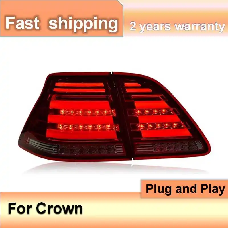 

Автомобильные аксессуары для Toyota Crown, задний фонарь 2005-2009, задний фонарь Crown Altis, задний DRL, противотуманный тормоз, указатель поворота, задний ход