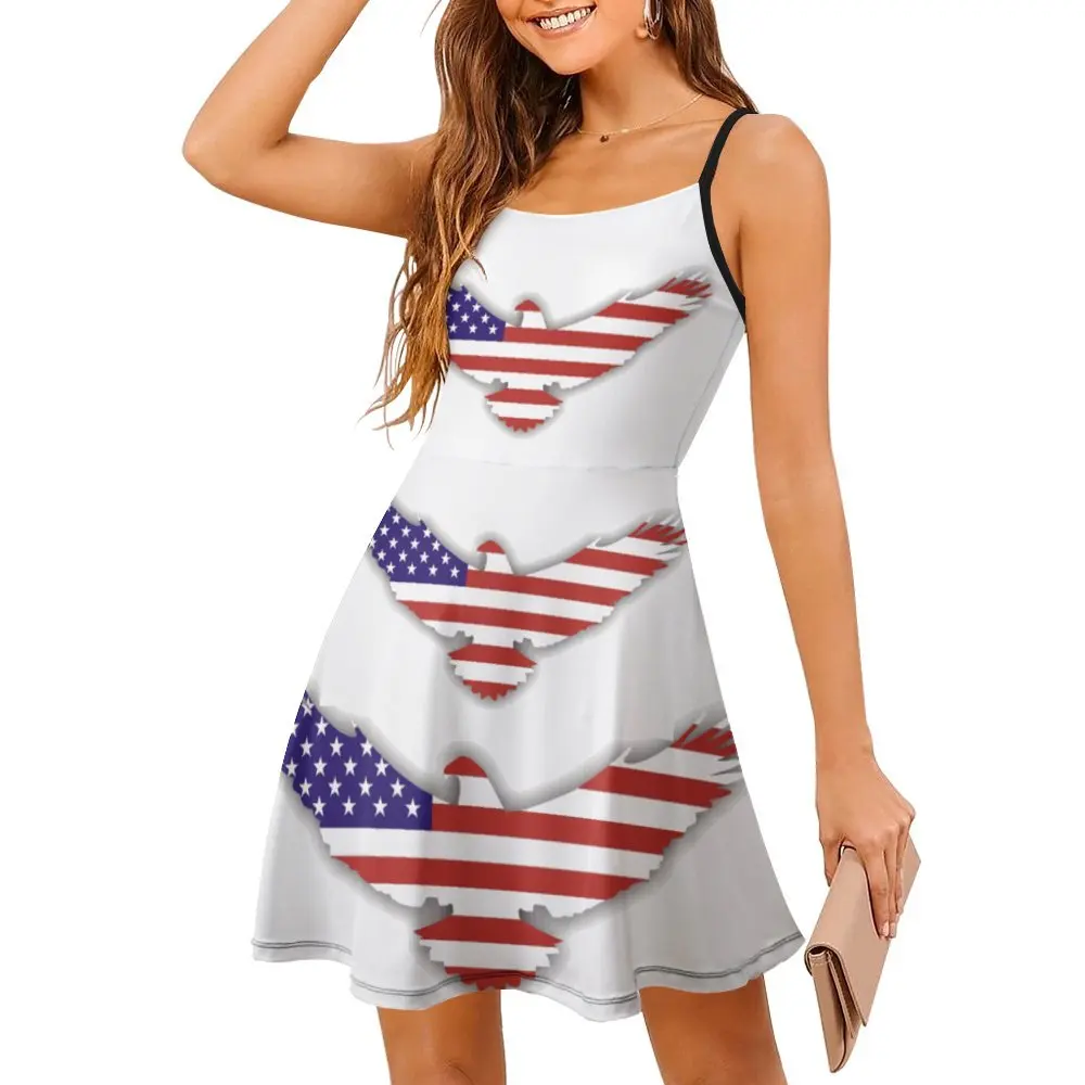 USA Feel on Eagle-Robe à bretelles pour femmes, robe sexy pour femmes, robes de cocktail cool, offre spéciale