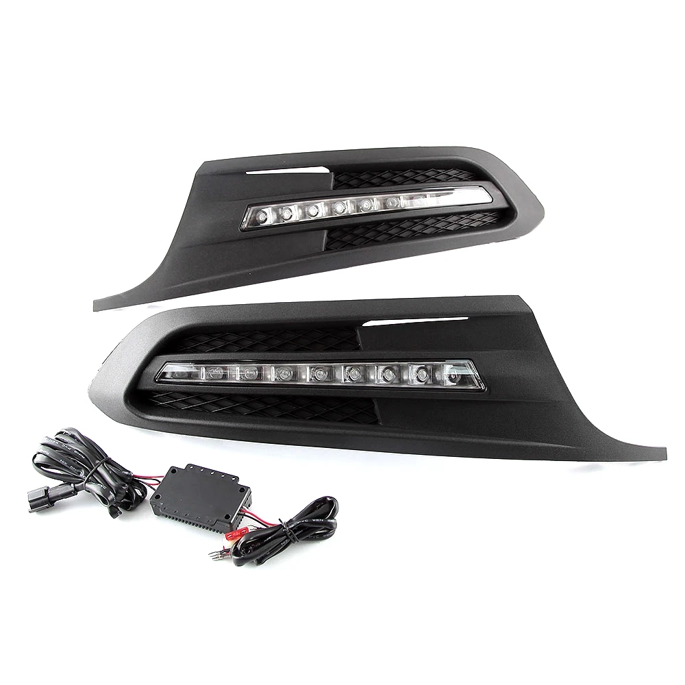 LED DRL Car Daytime Running Light Front Bumper Fog Lamps Assembly Accessories For VW Volkswagen Jetta 2011 2012 2013 2014