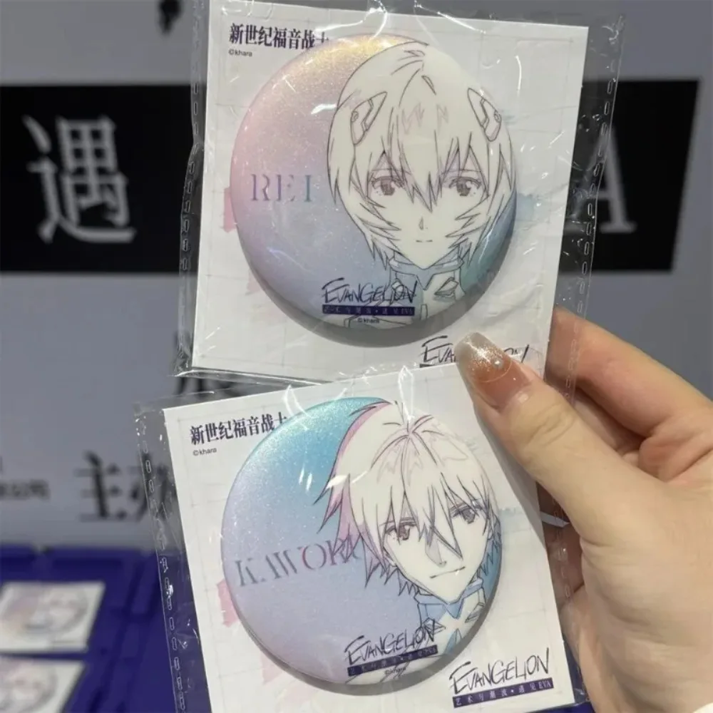Evangelion Animation Badge Fashion Brooches EVA Asuka Anime Peripheral Brooch Ayanami Rei Bag Pins Decorations Gifts Accessories