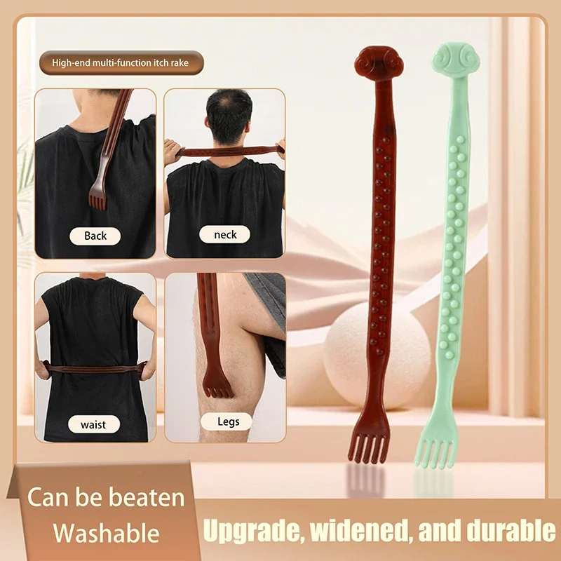 

1Pcs 3 In 1 Profession Back Scratcher Double Massage Stick One Universal Body Relax Scraper Point Massage Stick Meridian Massage