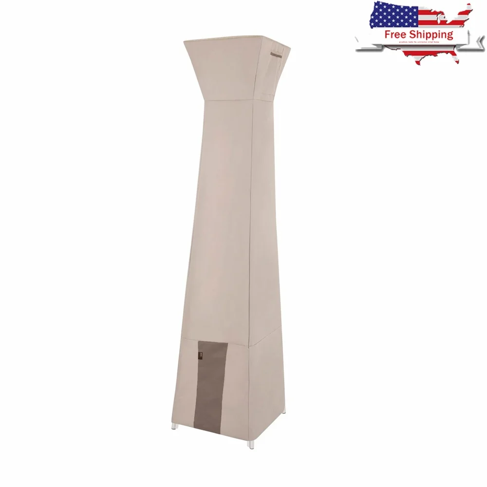

Heavy Duty Weather Resistant Pyramid Torch Patio Heater Cover UV Resistant Zippered Closure Easy Installation Outdoor Protection