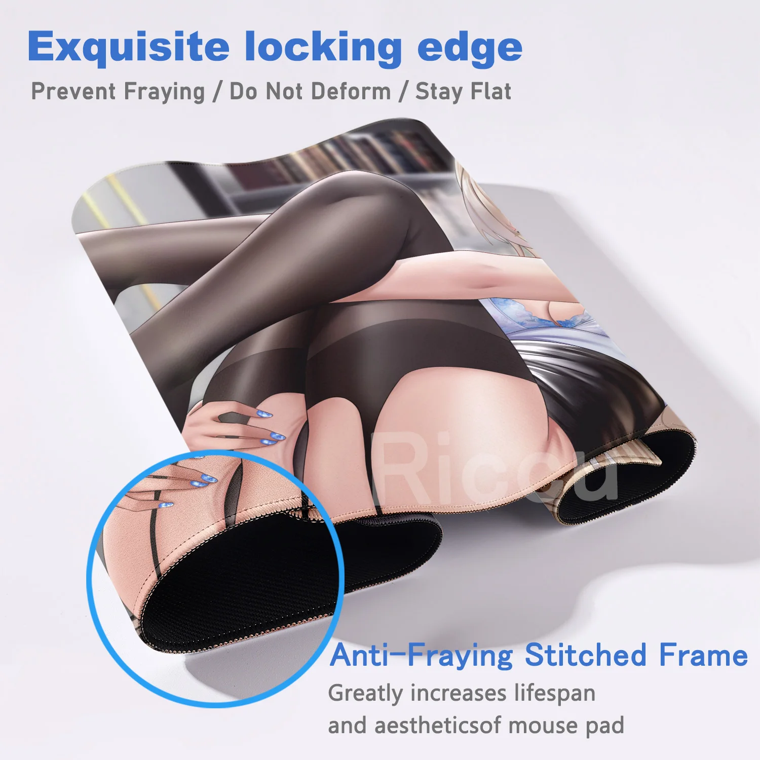 Hentai PC الأجهزة الطرفية الأزرق الأرشيف Asuma Toki ماوس الوسادة ألعاب اليابان الرياضة الإلكترونية مكتب خزانة لوحة المفاتيح الألعاب الحصير لوحة ماوس كبيرة