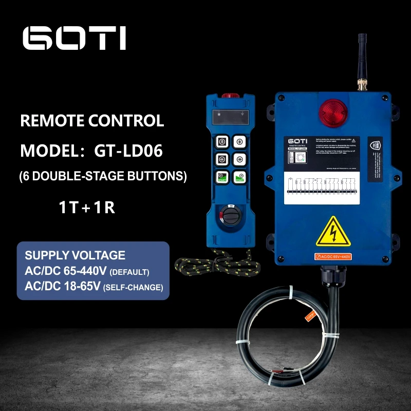 GOTI GT-LD06 GT-LD08 GT-LD10 GT-LD12 GT-PJ40+ Crane Remote Control Switch Double Speed Remote Control Russia Spain Warehouse