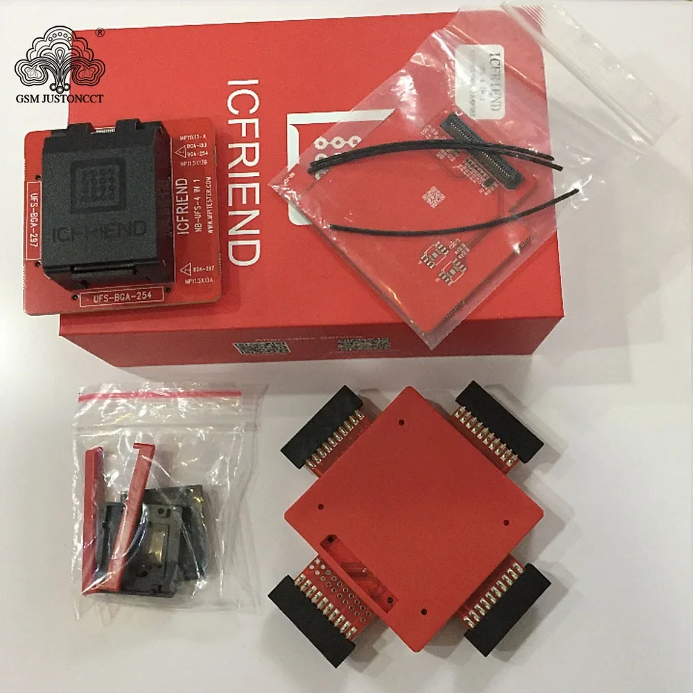 The newest version IC friend ufs 4 in1 socket ufs 254,153,297(4.0) work with easy j-tag plus box