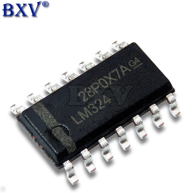 100 pz/lotto LM324 LM324N LM324DR SMD SOP-14 Chipset IC