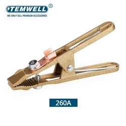 Material Latão 260A Uma Forma Ground Welding Earth Clamp for Welding Machine Novo