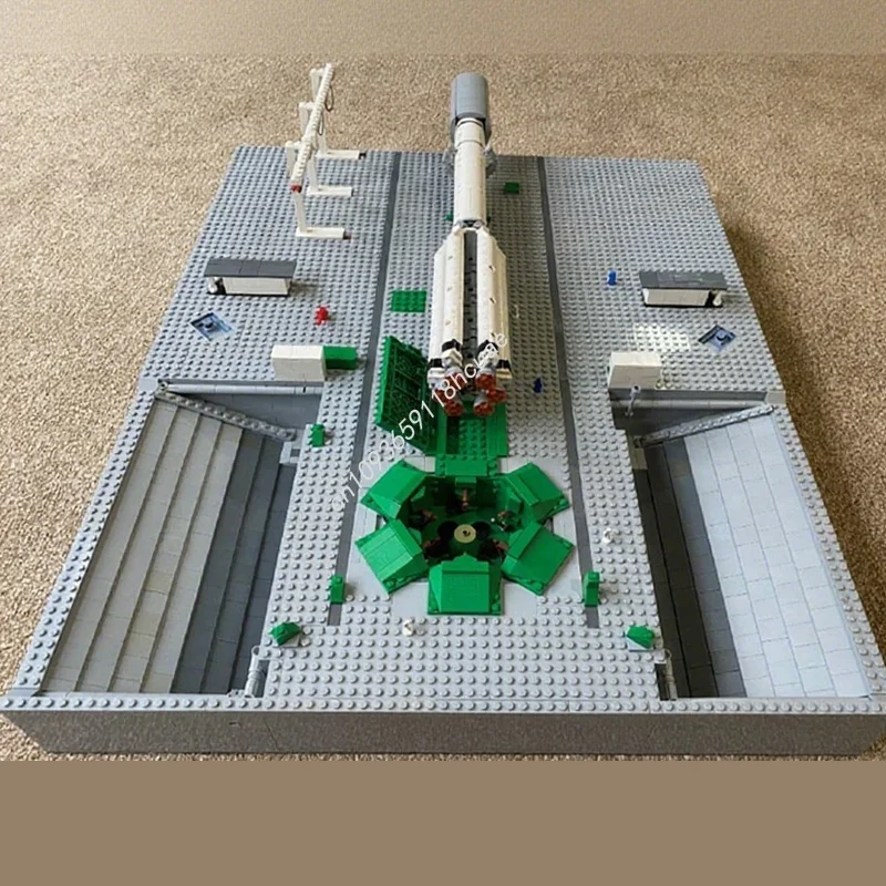 ตัวต่อ MOC DamoB S Baikonur Proton Pad รุ่นจำลองอวกาศ 3488 ชิ้น ของขวัญคริสต์มาส ตัวต่อสถาปัตยกรรม DIY ของเล่น ไอเดียของขวัญวันเกิด