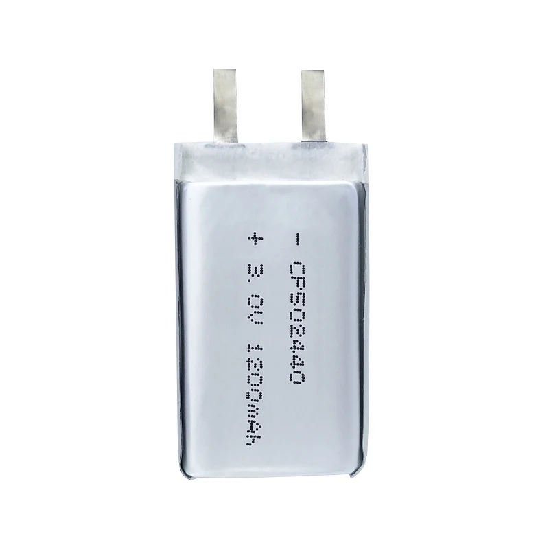 

3.0v pouch battery lithium manganese battery CP502440 3.0v 1200mah for medical device & alarm equipment customization available