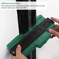 10 Inch Contour Gauge Plastic Profile Gauge Multifunctional Shape Duplicator Edge Shaping Measure Ruler For Professional Precise