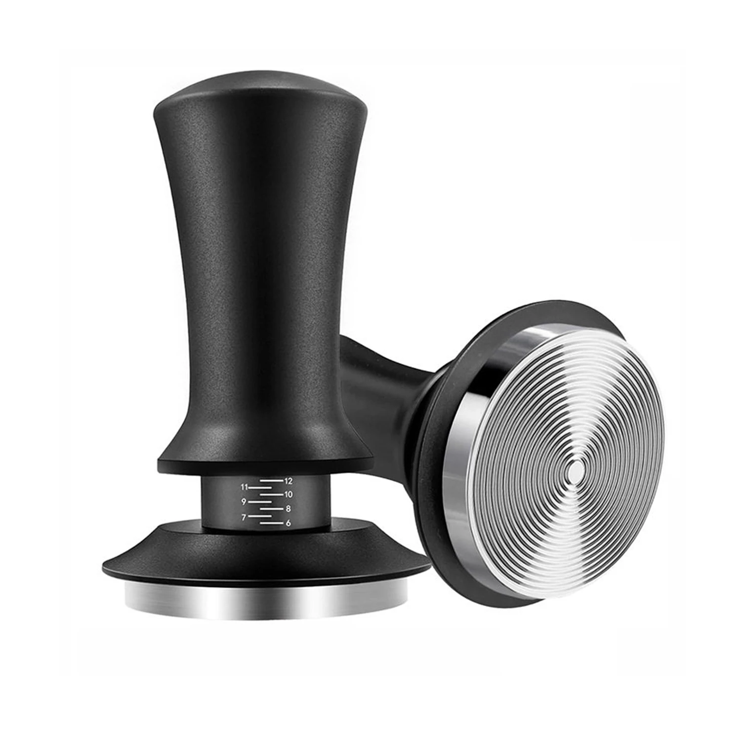 OANKR Espresso Coffee Tamper 51mm 53mm 58mm Coffee Tamper with Spring Loaded Tamper, Adjustable Depth, Stainless Steel Base