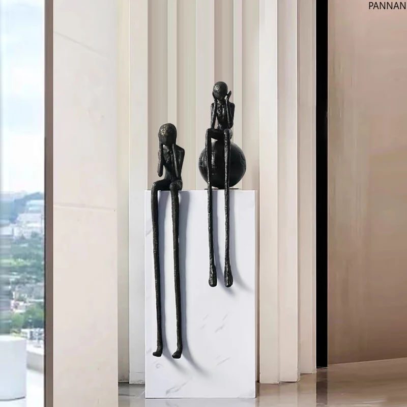 الشكل الديكور الشرفة المتخصصة النحت الإنسان الحرف اليدوية غرفة المعيشة مكتب أمامي خزانة الجلوس زخرفة #2