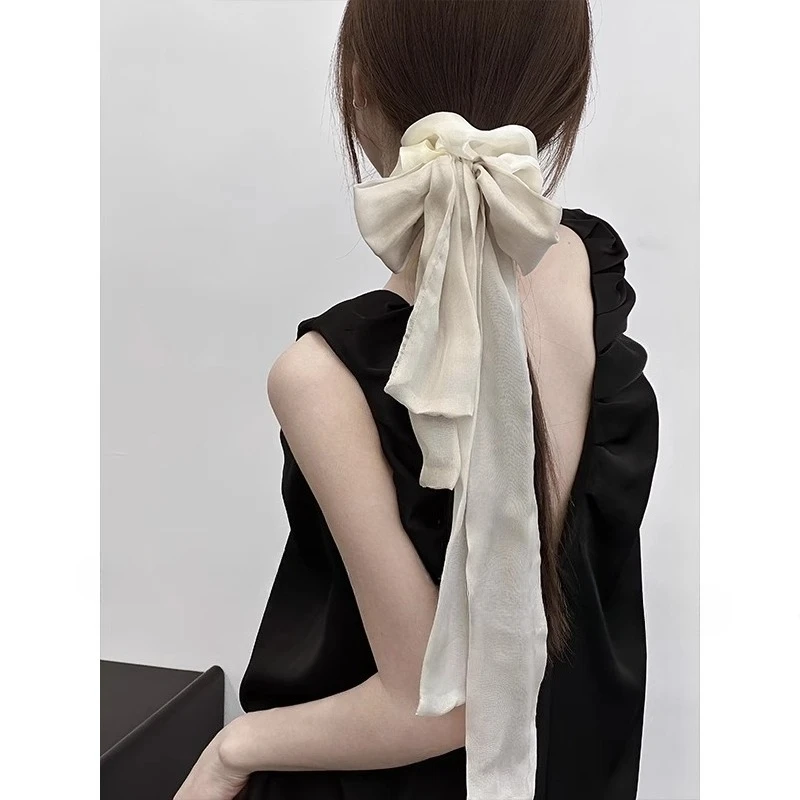 

Silkworm multi-layer bow hair band hair rope large intestine ring tide