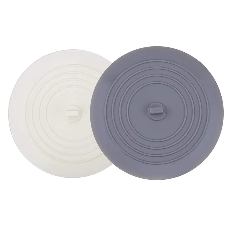 2Pcs Silicone Drain Plug Flat Suction Cover for Kitchen,Bathroom and Laundry,Universal Flat Suction Shower Kitchen Cover