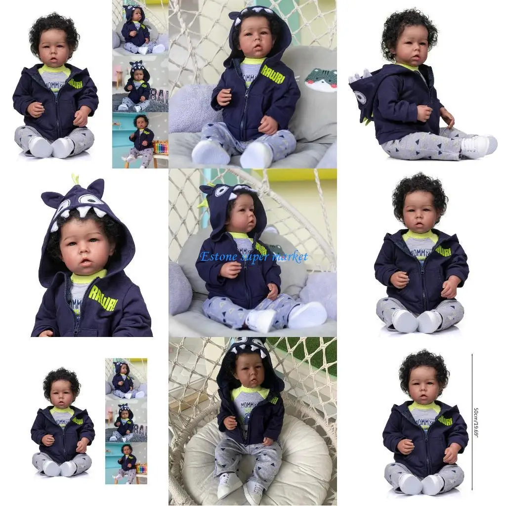 

090B 19-дюймовая стимуляция детского сна для куклы, фаршированная смешанной кровью для куклы для младенцев