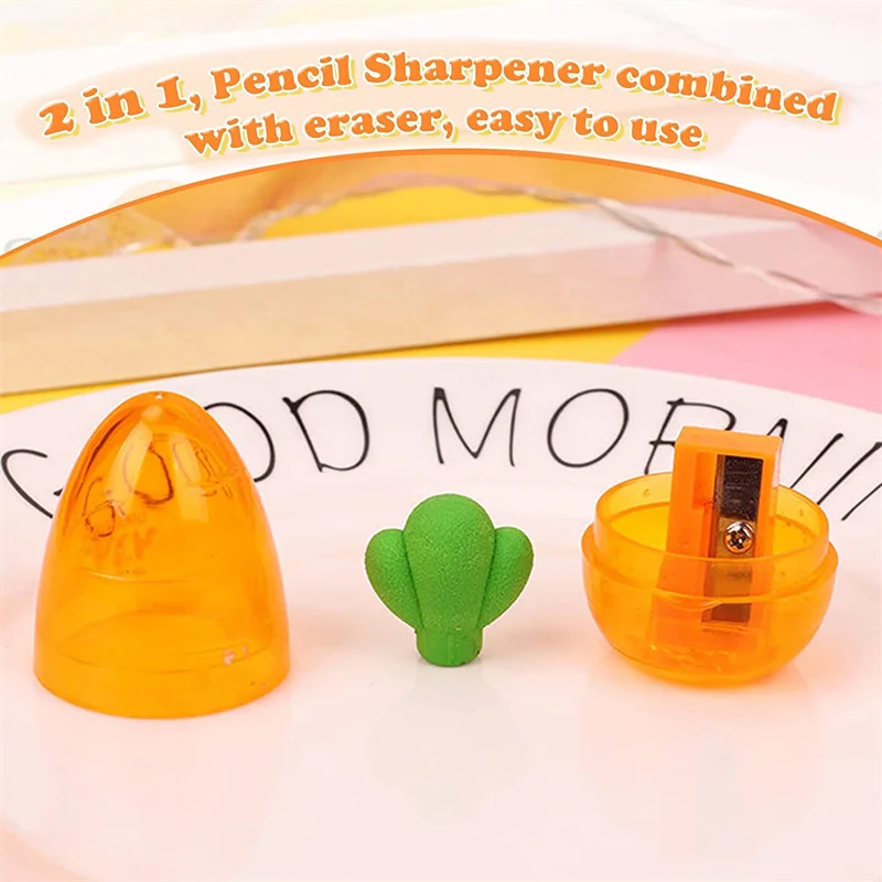 Cute Carrot Pencil Sharpener Small Handheld Pencil Sharpener Office Home School Supplies Students Stationery for Kids Adults