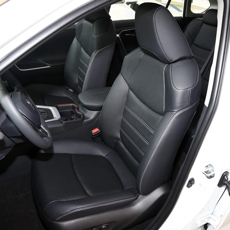 For Toyota Custom Fit Accessories Car Seat Covers Perforated Leather for Toyota RAV4 Corolla CHR Camry Hilux Auris Yaris 5 Seats