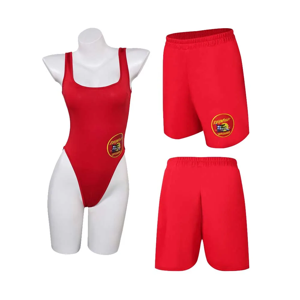 CJ Parker Cosplay pantaloni corti abiti Bikini costumi da bagno TV Baywatch travestimento Costume donna Summer Beach Wear costumi da bagno