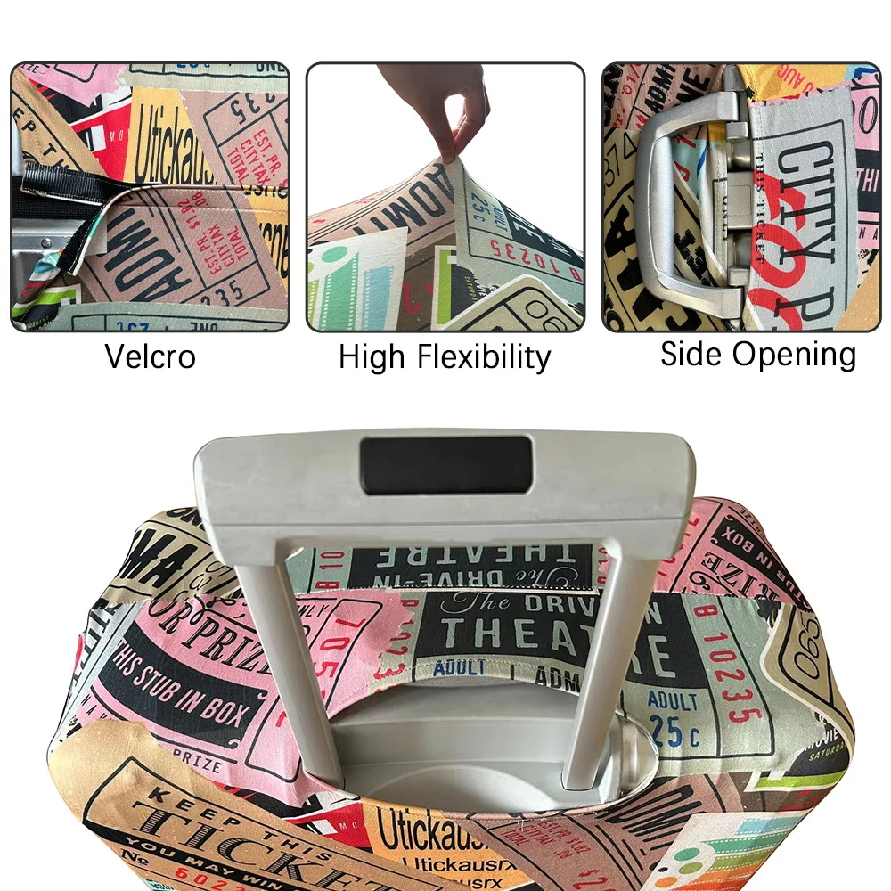 شخصية مخصصة اسم صندوق عربة جديد سميكة غطاء غبار مرن 18-32 بوصة مناسبة الأمتعة يغطي إكسسوارات السفر #5