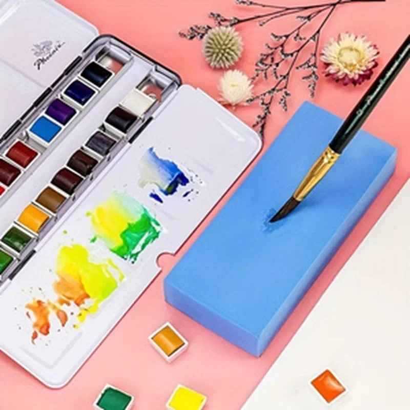 Super water-absorbing magic sponge for watercolor and chalk drawing - retains moisture, unique and extraordinary absorbency