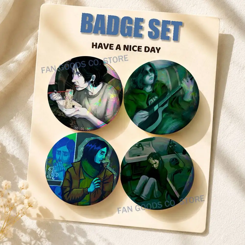 No Im Not a H-Human 2-piece set Pins Backpack Clothes Jewelry Accessories Cartoon Round Brooch Button Badge Fan Collection Gift