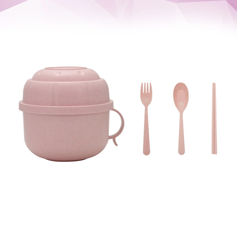 

Soup Bowl Wheat Straw Bowl Food Container Large Capacity Box Lunch Box